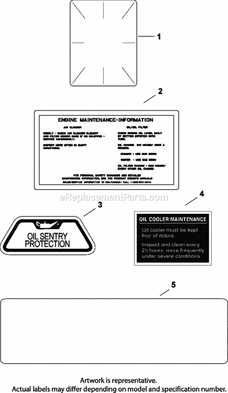Page E Diagram and Parts List for CV740-0042  Kohler Engine