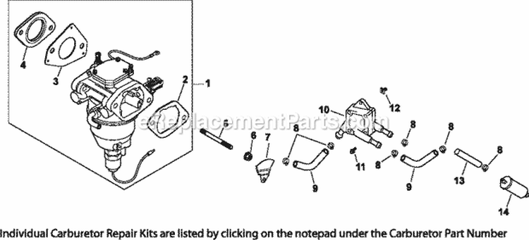 Page H Diagram and Parts List for CV730-3113  Kohler Engine
