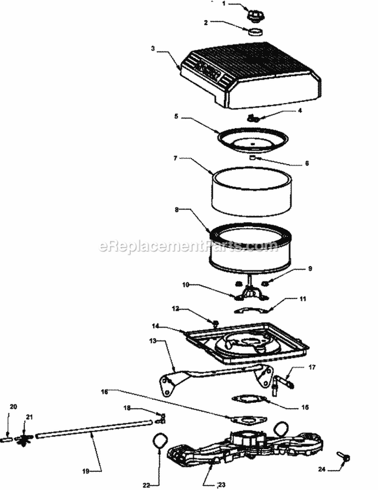 Page A Diagram and Parts List for CV730-3115  Kohler Engine