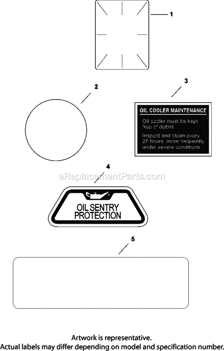 Page E Diagram and Parts List for CV740-0040  Kohler Engine