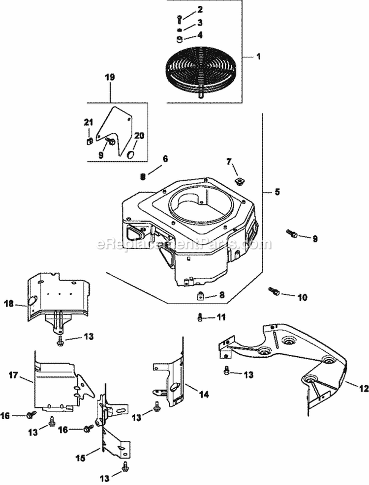 Page B Diagram and Parts List for CV740-3124  Kohler Engine