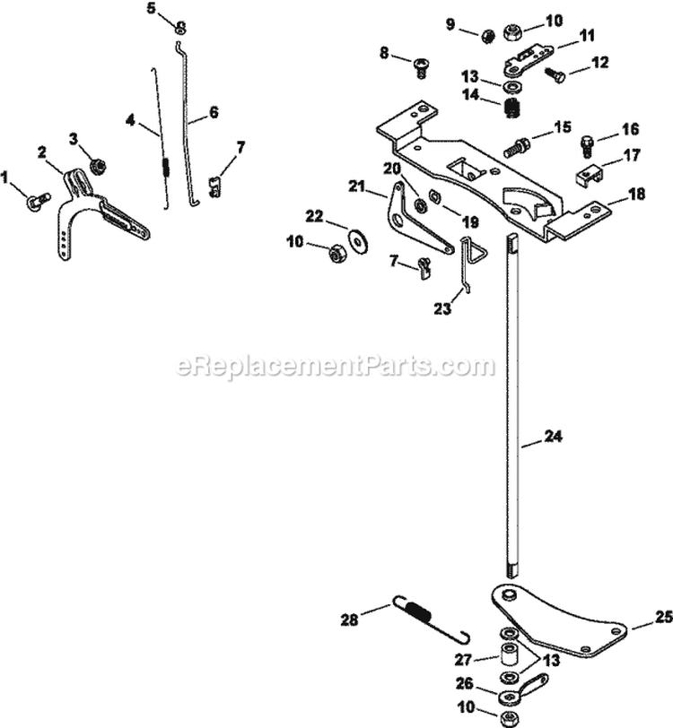 Page G Diagram and Parts List for CV25-69521  Kohler Engine