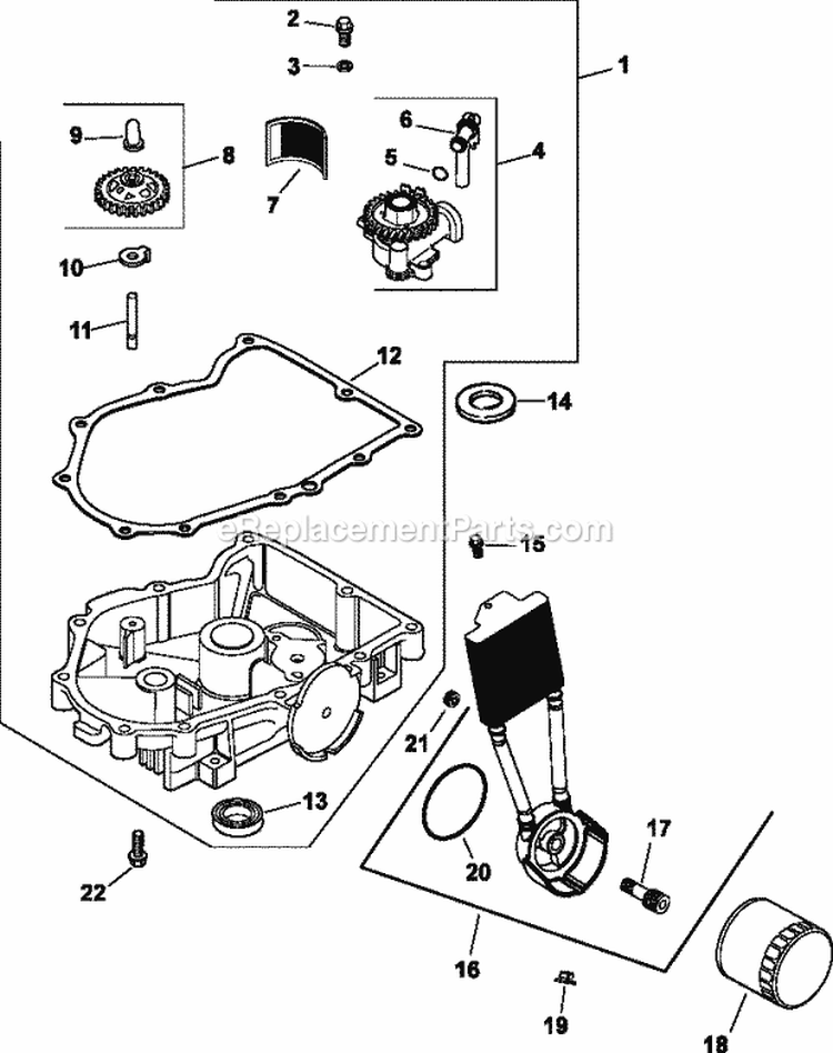Page K Diagram and Parts List for CV730-3124  Kohler Engine