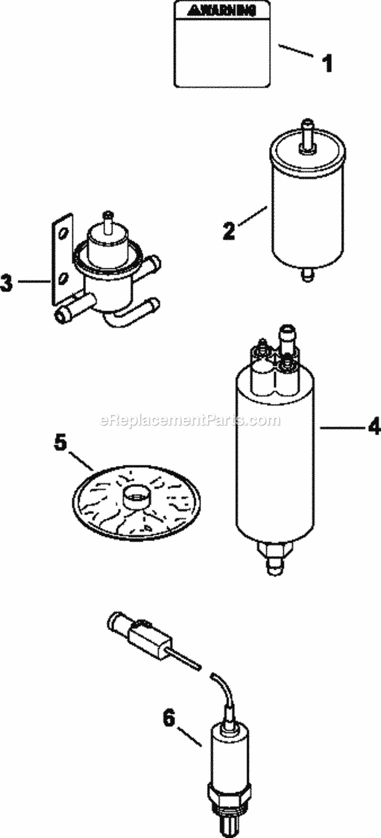 Page L Diagram and Parts List for CV745-0003  Kohler Engine