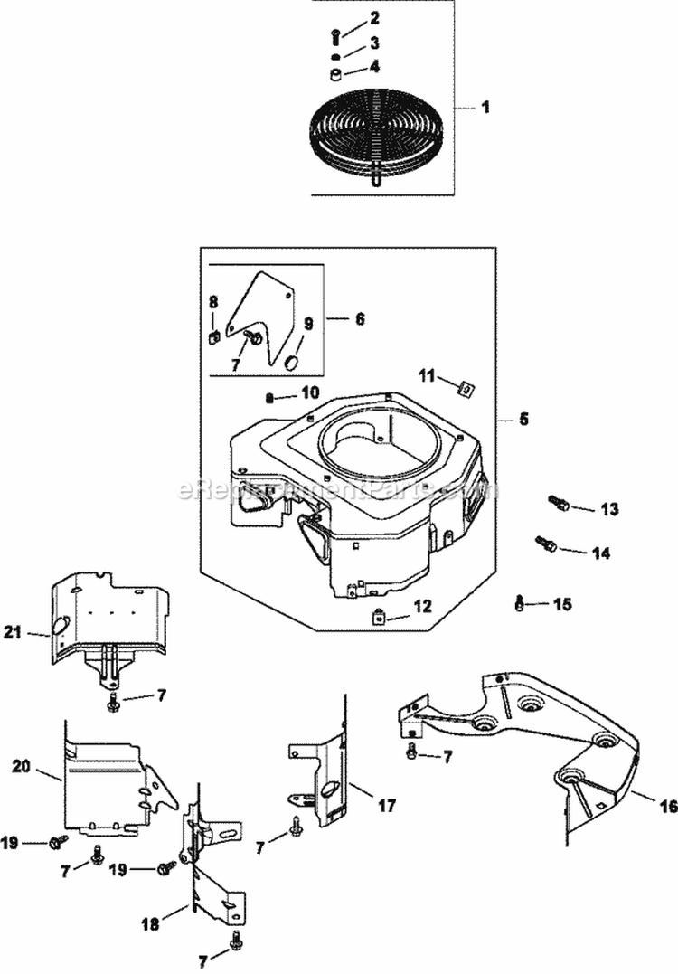 Page B Diagram and Parts List for CV750-0012  Kohler Engine