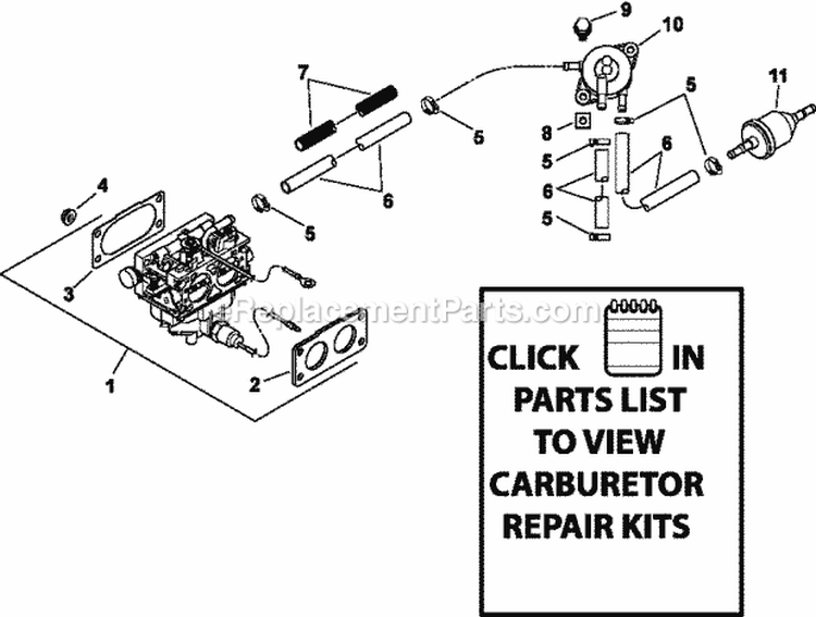 Page H Diagram and Parts List for CV750-0027  Kohler Engine