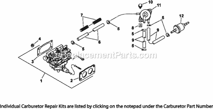 Page H Diagram and Parts List for CV750-0021  Kohler Engine
