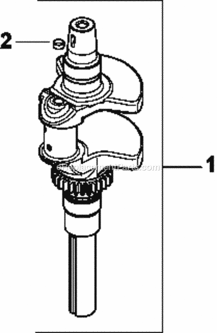 Page E Diagram and Parts List for CV25-69521  Kohler Engine