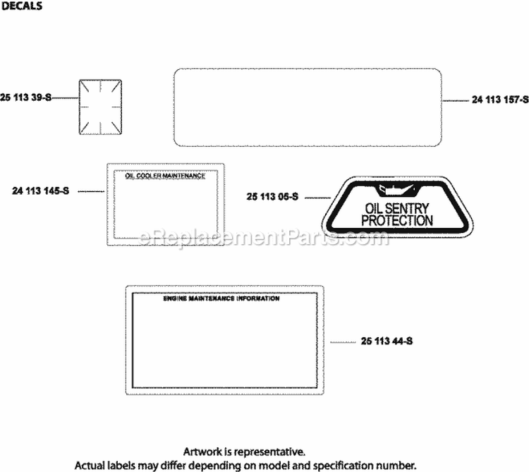 Page K Diagram and Parts List for CV750-3033  Kohler Engine
