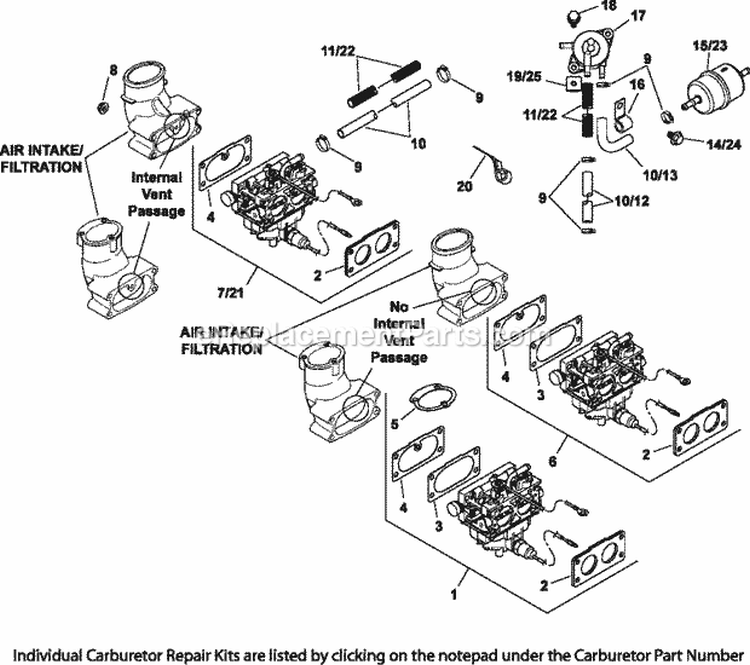 Page H Diagram and Parts List for CV750-0005  Kohler Engine