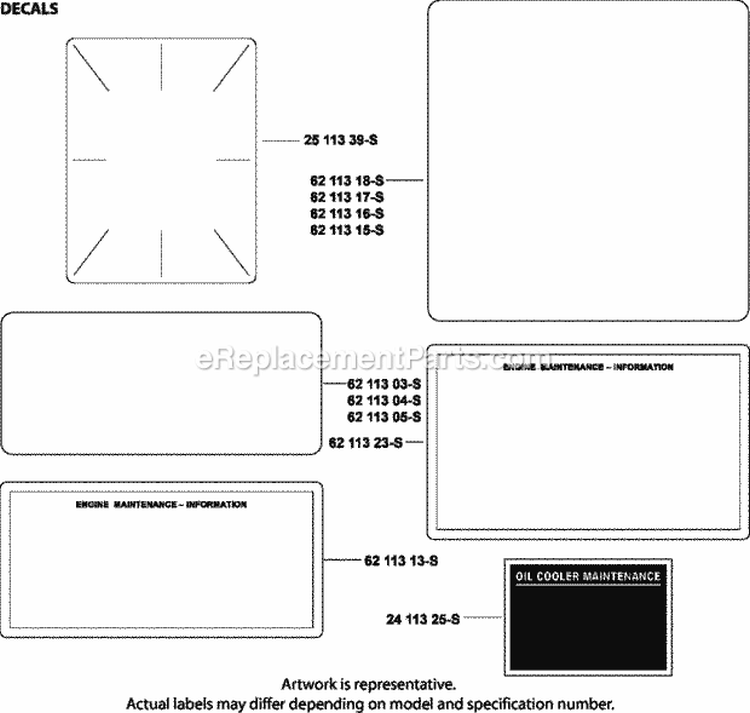 Page E Diagram and Parts List for CV940-0002  Kohler Engine