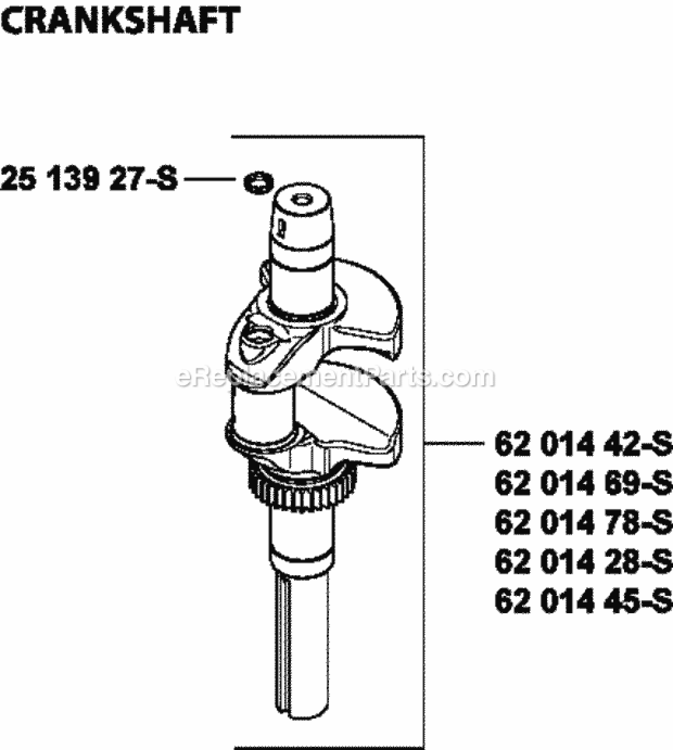 Crankshaft_1-62-9 Diagram and Parts List for CV980-0010  Kohler Engine