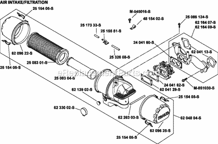 Page A Diagram and Parts List for CV960-2002  Kohler Engine