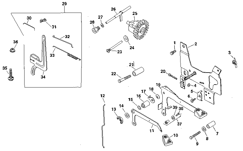 Governor - group 17 Diagram and Parts List for M8ST-301549  Kohler Engine