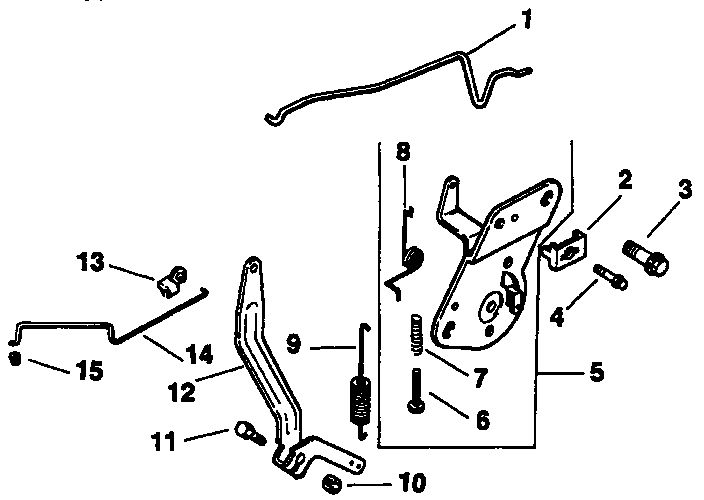Engine Controls Diagram and Parts List for CV14S-PS1451  Kohler Engine
