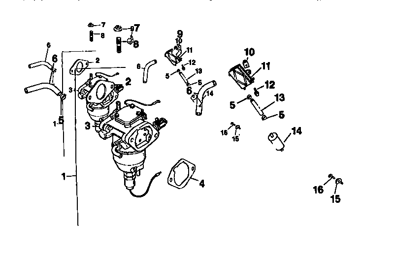Fuel system Diagram and Parts List for CV18S-61533  Kohler Engine