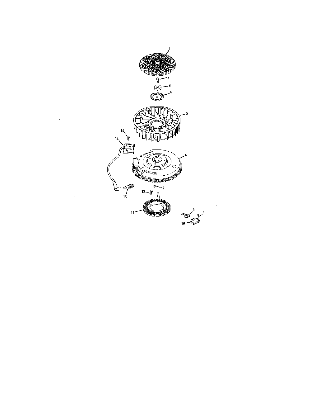 Ignition/electrical Diagram and Parts List for 752KSV7410  Kohler Engine