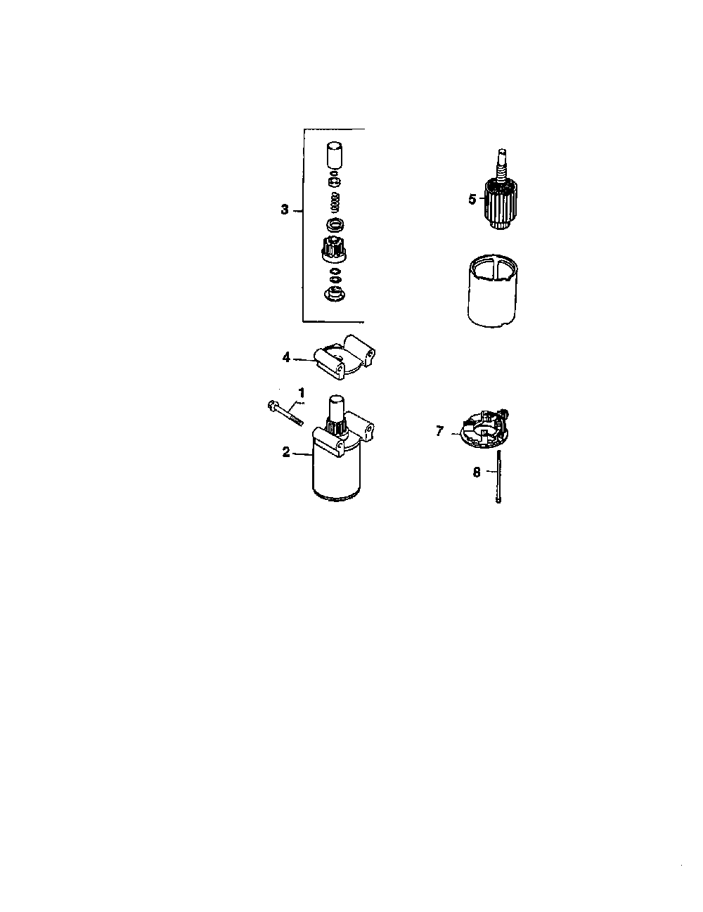 Starting system Diagram and Parts List for CV15S-41572  Kohler Engine