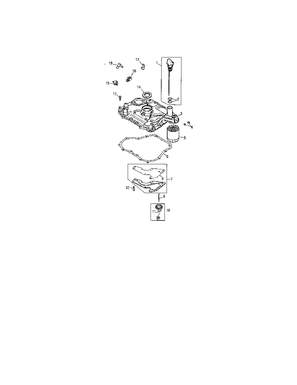 Oil pan/lubrication Diagram and Parts List for 752KSV5420  Kohler Engine