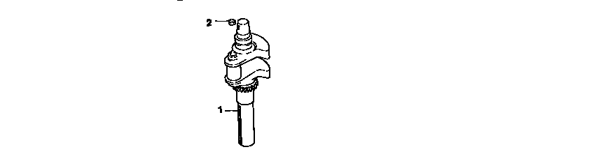 Crankshaft Diagram and Parts List for CV18S-61555  Kohler Engine