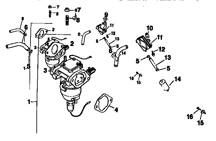 Fuel system Diagram and Parts List for CV18S-61544  Kohler Engine