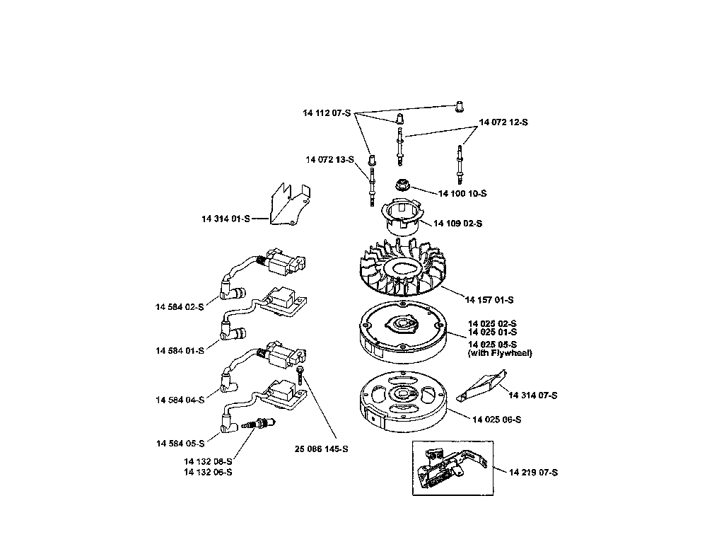 Ignition/electrical Diagram and Parts List for XT149-0217-ED  Kohler Engine