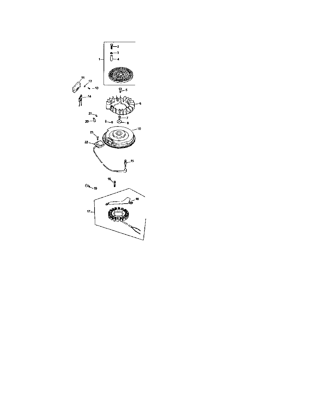 Ignition/electrical Diagram and Parts List for CV674-75574  Kohler Engine