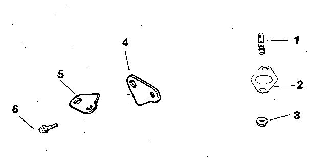 Exhaust Diagram and Parts List for CV125S-1247  Kohler Engine