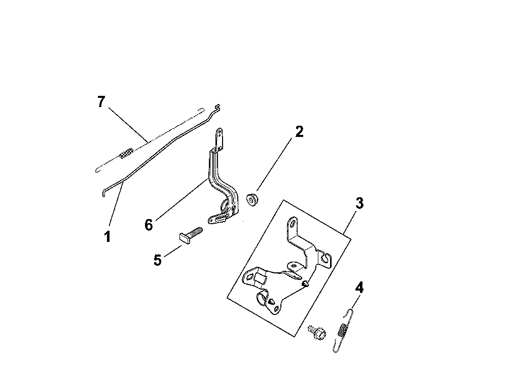 Engine controls Diagram and Parts List for XT149-3311-ED  Kohler Engine