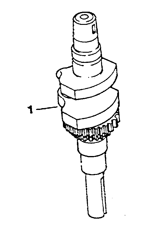 Crankshaft Diagram and Parts List for CV125S-1438  Kohler Engine