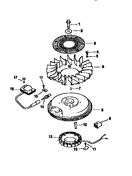 Ignition/electrical Diagram and Parts List for CV15S-41565  Kohler Engine