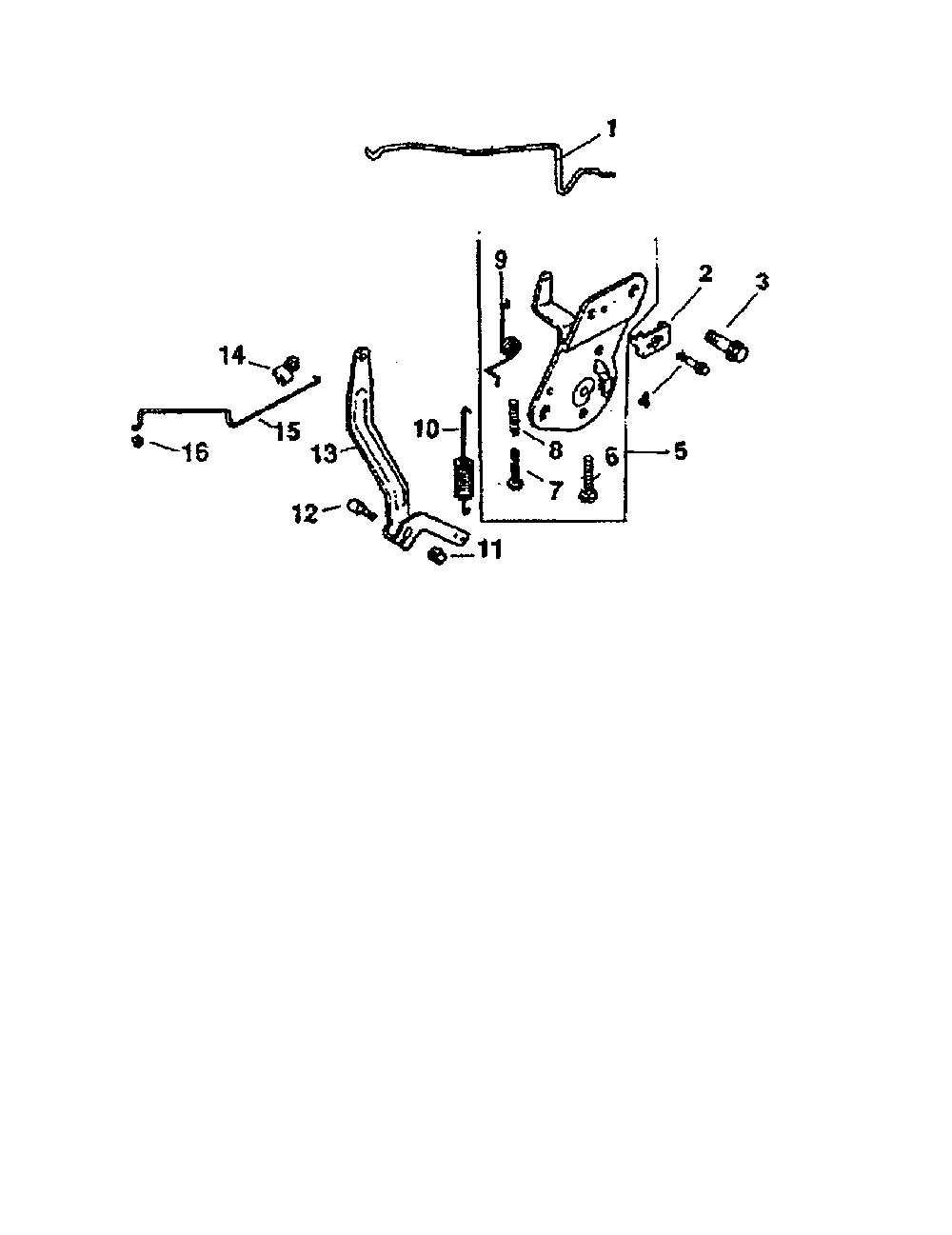 Engine controls Diagram and Parts List for CV15S-PS41526  Kohler Engine