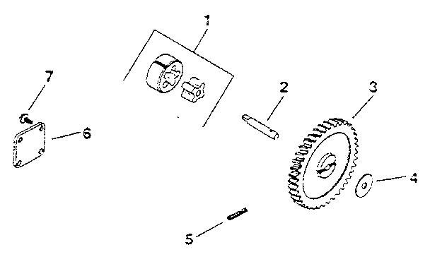Oil pump Diagram and Parts List for MV18S-24665  Kohler Engine