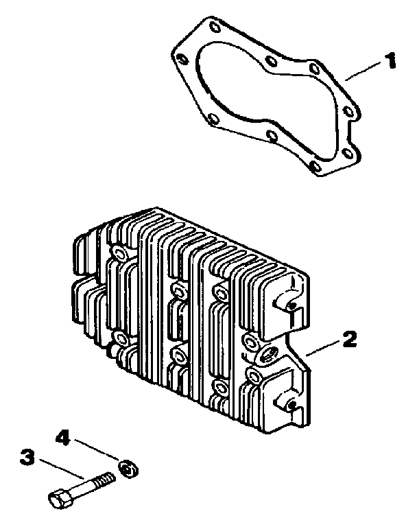 Cylinder head Diagram and Parts List for MV18S-58556  Kohler Engine
