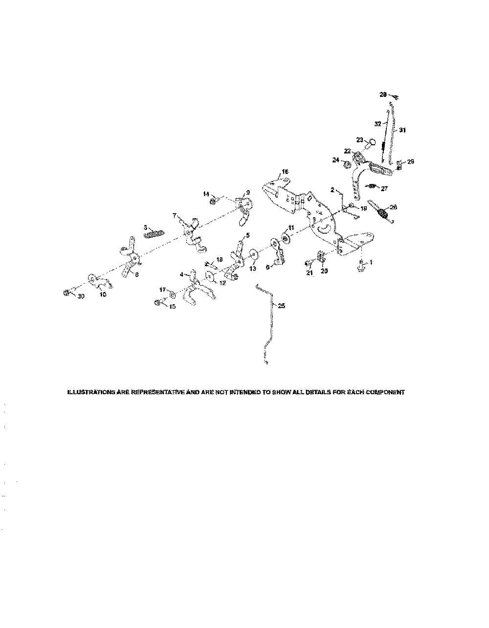 Engine controls Diagram and Parts List for KT725-3040  Kohler Engine