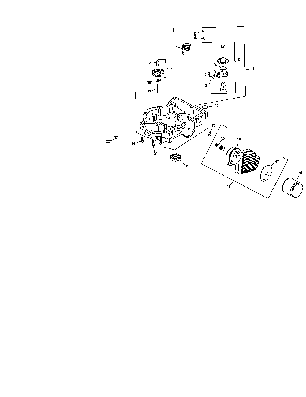 Oil pan/lubrication Diagram and Parts List for CV674-75574  Kohler Engine