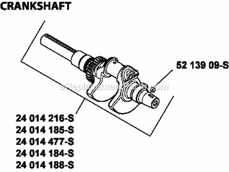 Page E Diagram and Parts List for ECH680-3011  Kohler Engine
