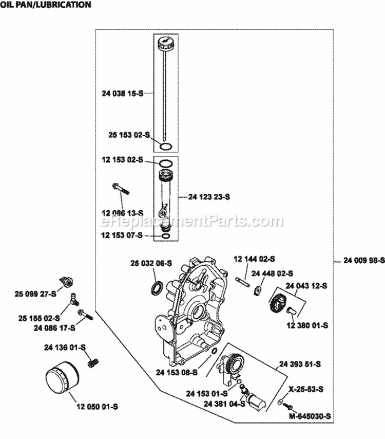 Page L Diagram and Parts List for ECH730-0012  Kohler Engine