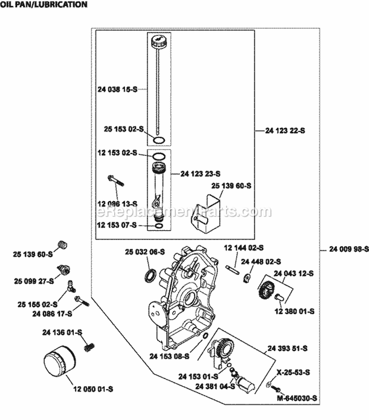 Page L Diagram and Parts List for ECH730-3017  Kohler Engine