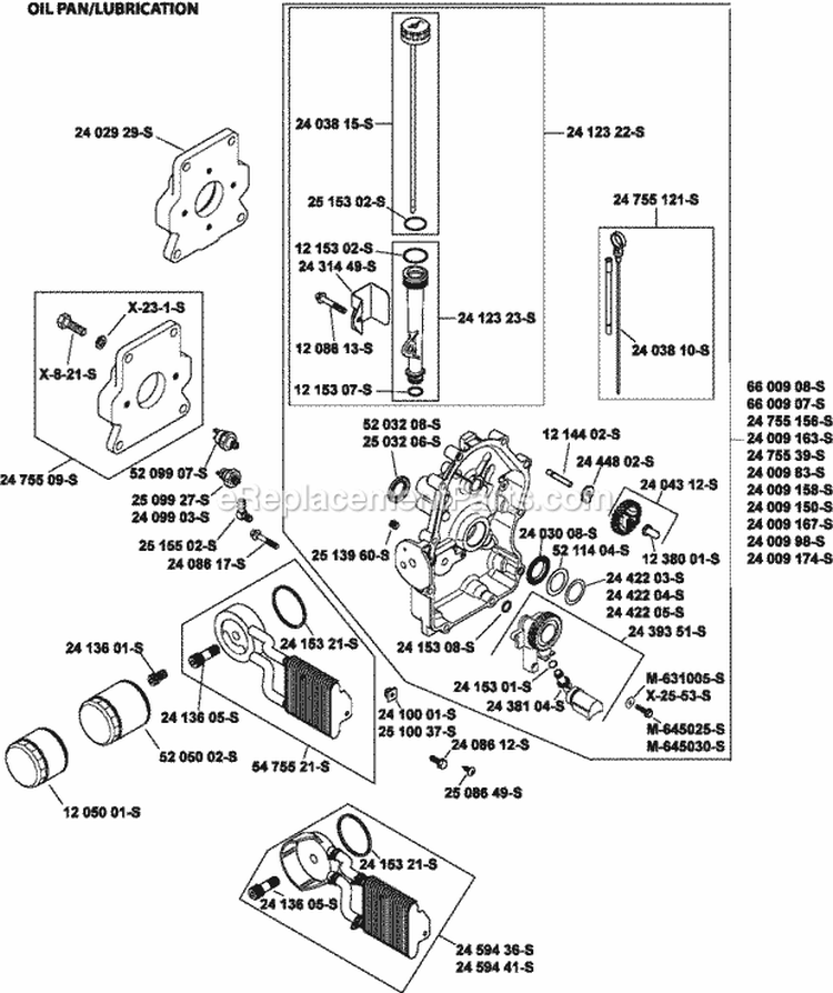 Page L Diagram and Parts List for ECH680-3013  Kohler Engine