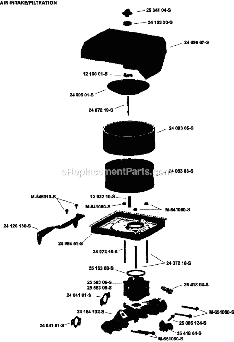Page B Diagram and Parts List for ECH749-3004  Kohler Engine
