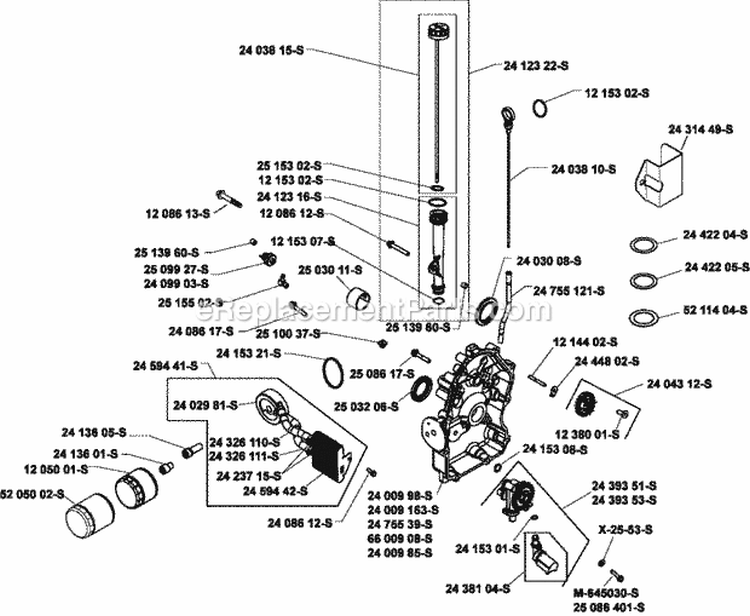 Page L Diagram and Parts List for ECH730-3015  Kohler Engine