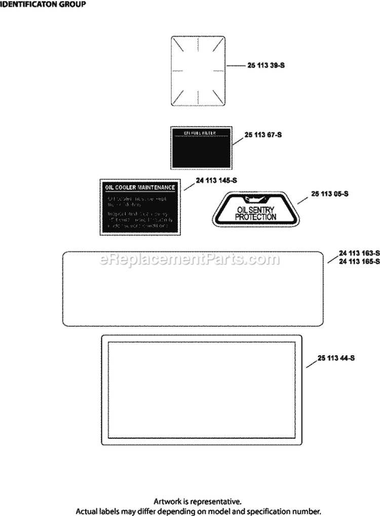 Page J Diagram and Parts List for ECV680-3011  Kohler Engine