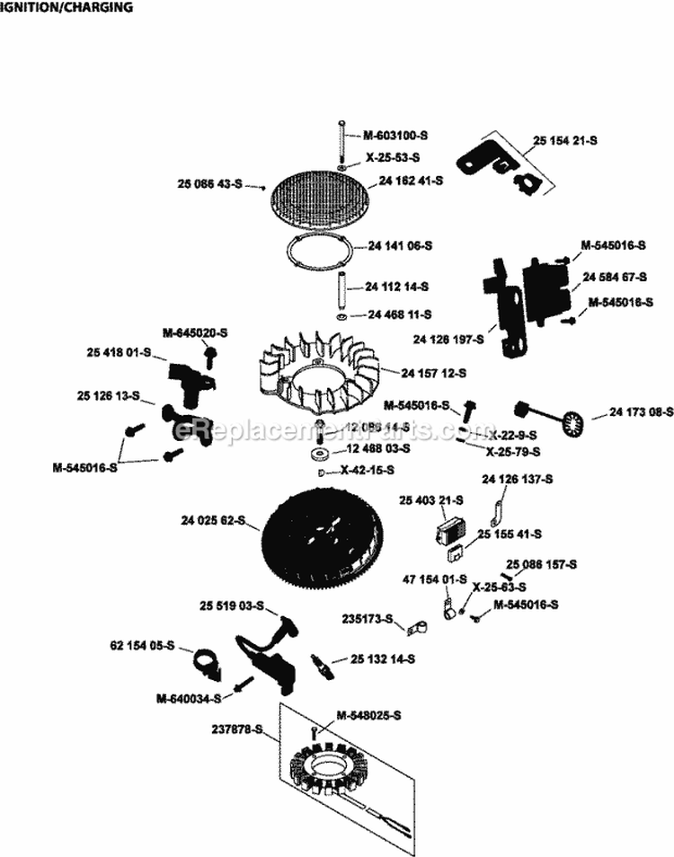 Page J Diagram and Parts List for ECV740-3018  Kohler Engine