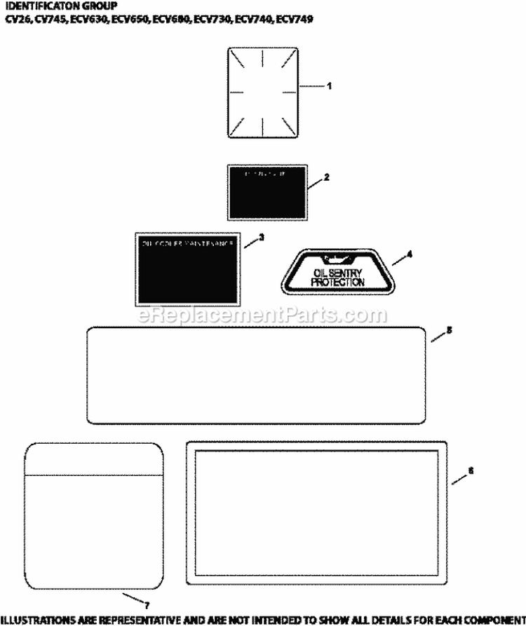 Page J Diagram and Parts List for ECV680-3001  Kohler Engine