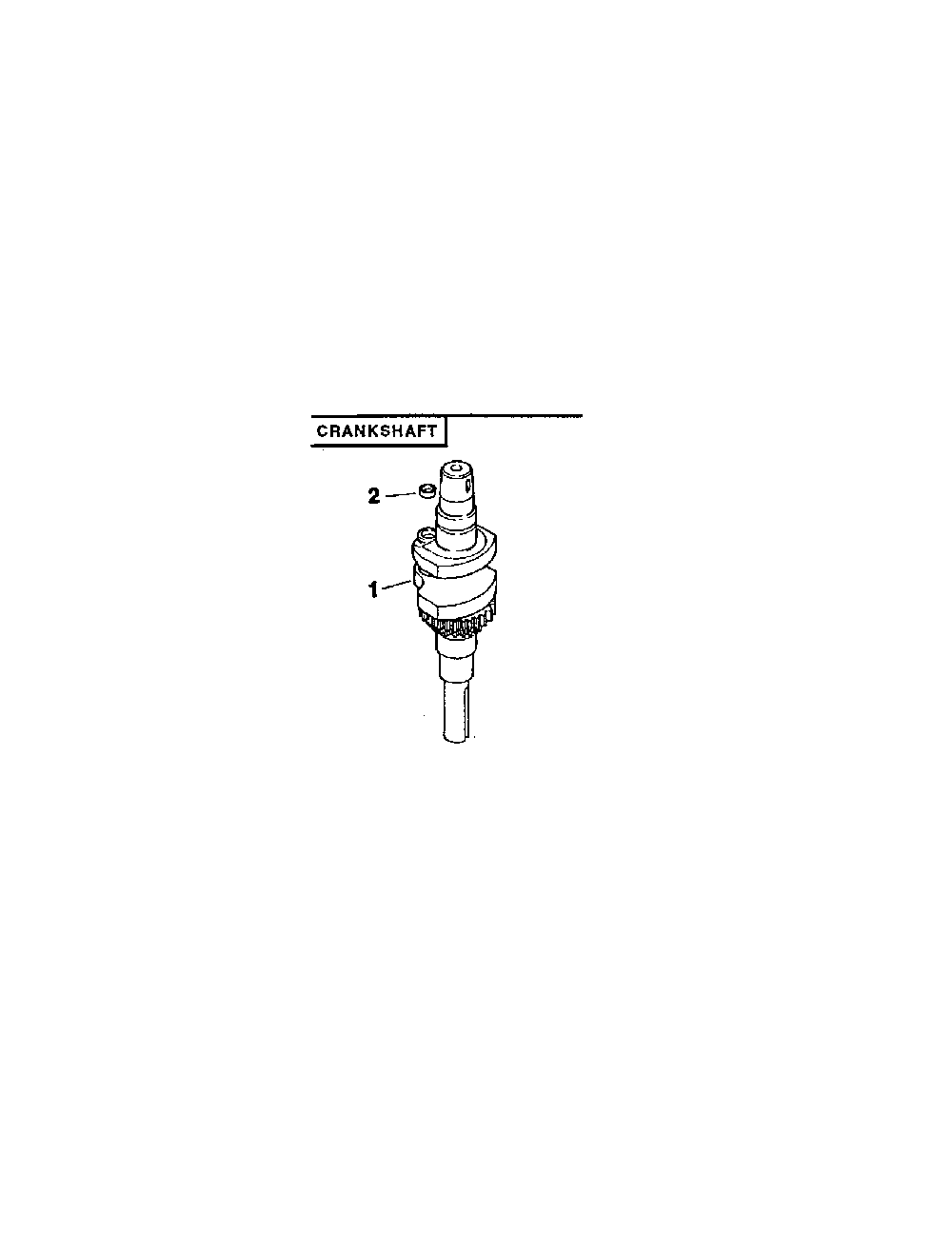 Crankshaft Diagram and Parts List for CV15S-PS41567  Kohler Engine