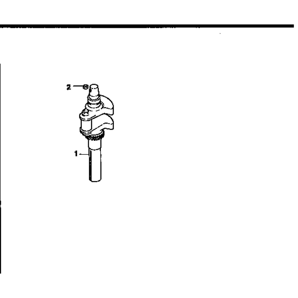 Crankshaft Diagram and Parts List for CV20S-65527  Kohler Engine