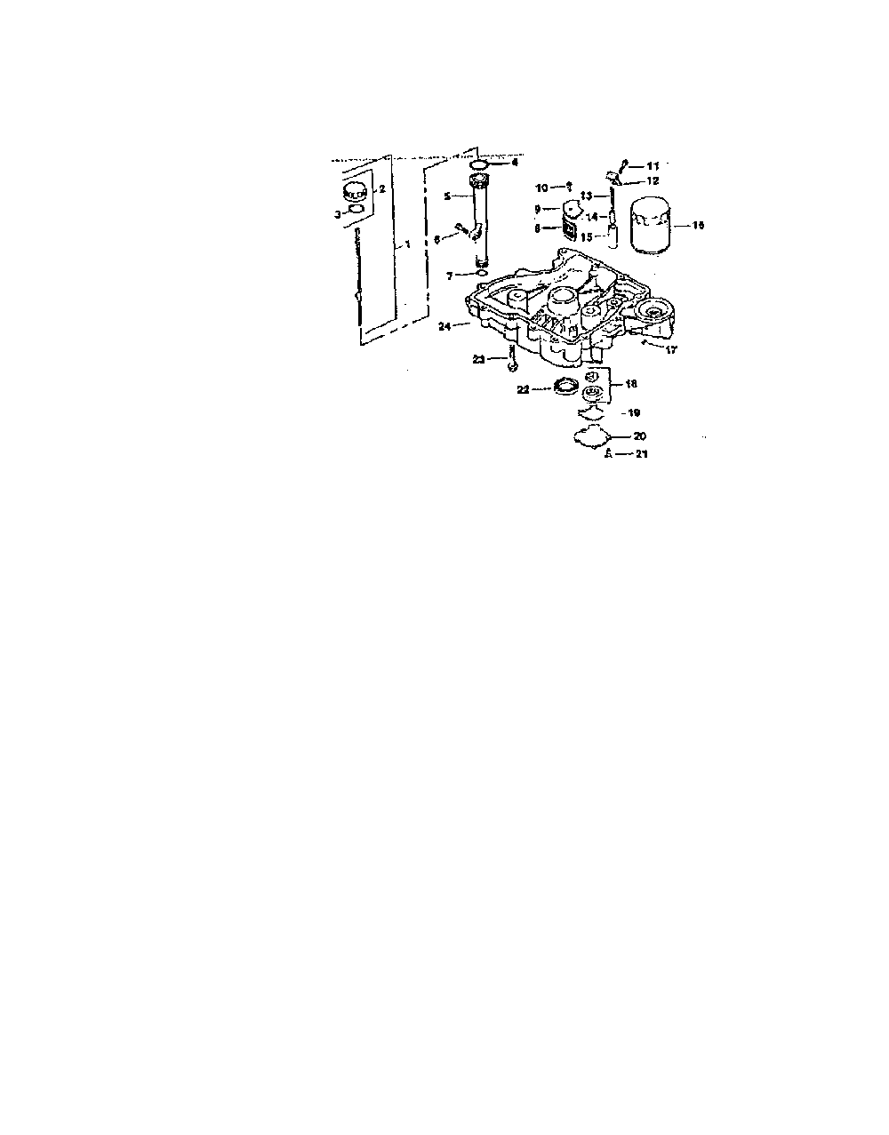Oil pan/lubrication Diagram and Parts List for CV15S-PS41526  Kohler Engine