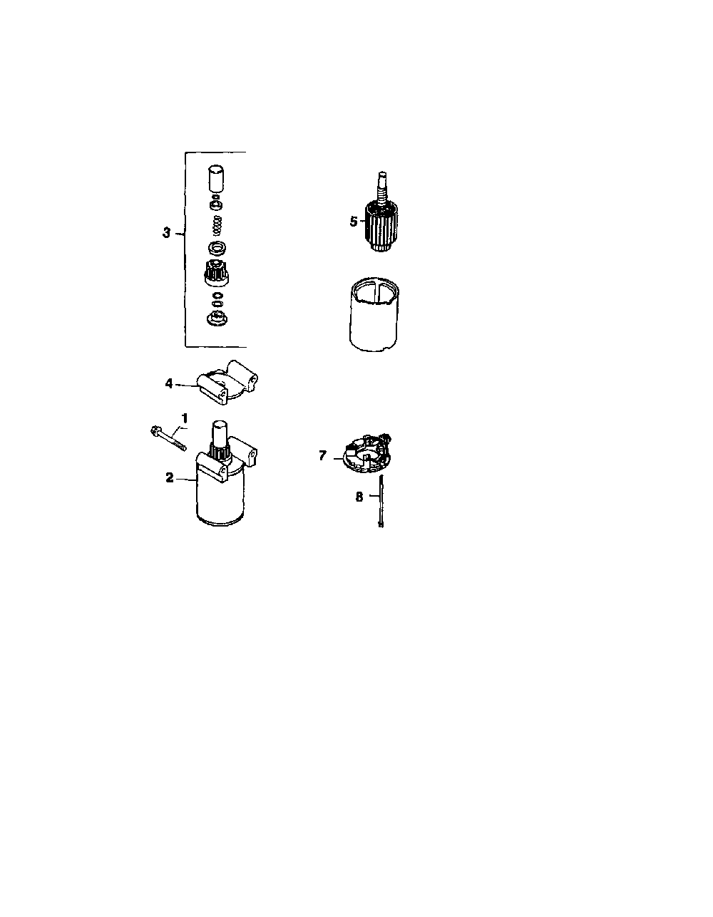 Starting system Diagram and Parts List for CV155S-41596  Kohler Engine