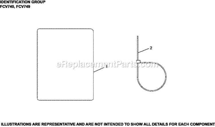 Page J Diagram and Parts List for FCV740-3011  Kohler Engine